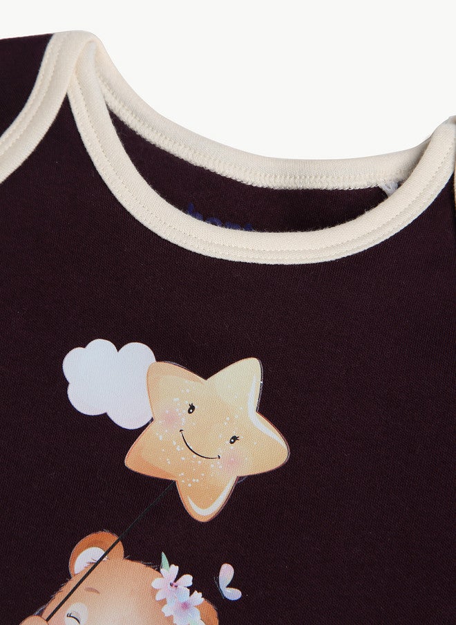 Bontots Infant Girls Organic Cotton T-Shirt with Graphic Print - Image 4